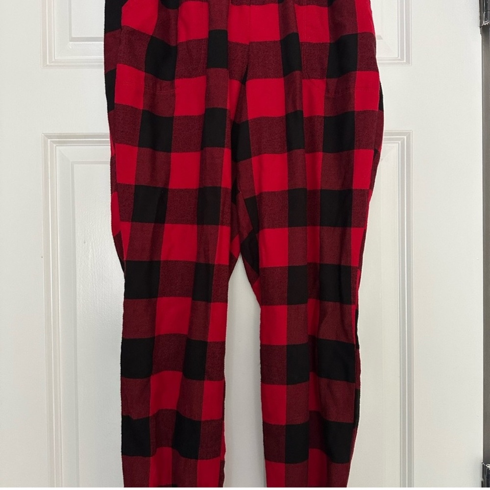Plaid Red and Black sleep Bottoms
